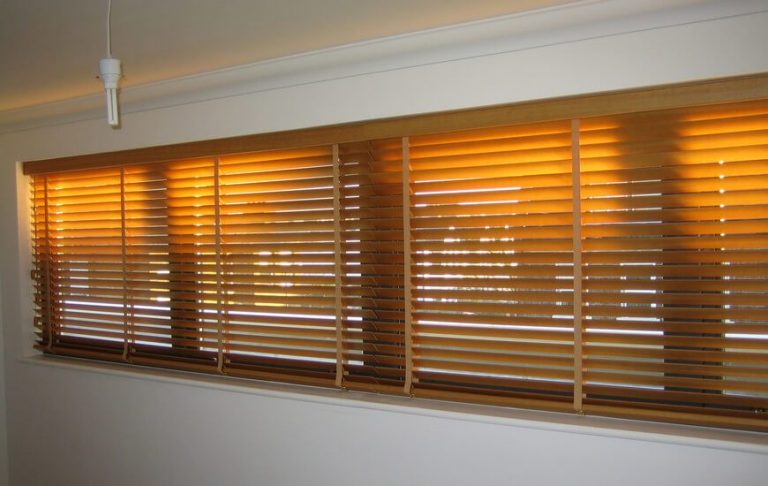 wooden blinds