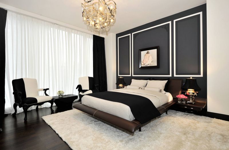 Black-and-White-Bedroom-Curtains