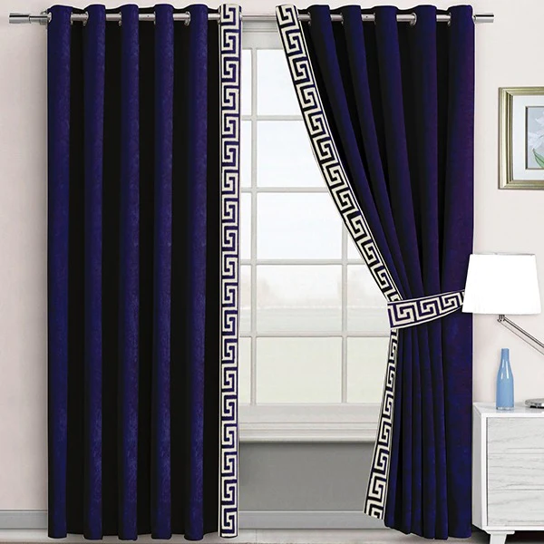 navy blue bedroom curtains in Dubai