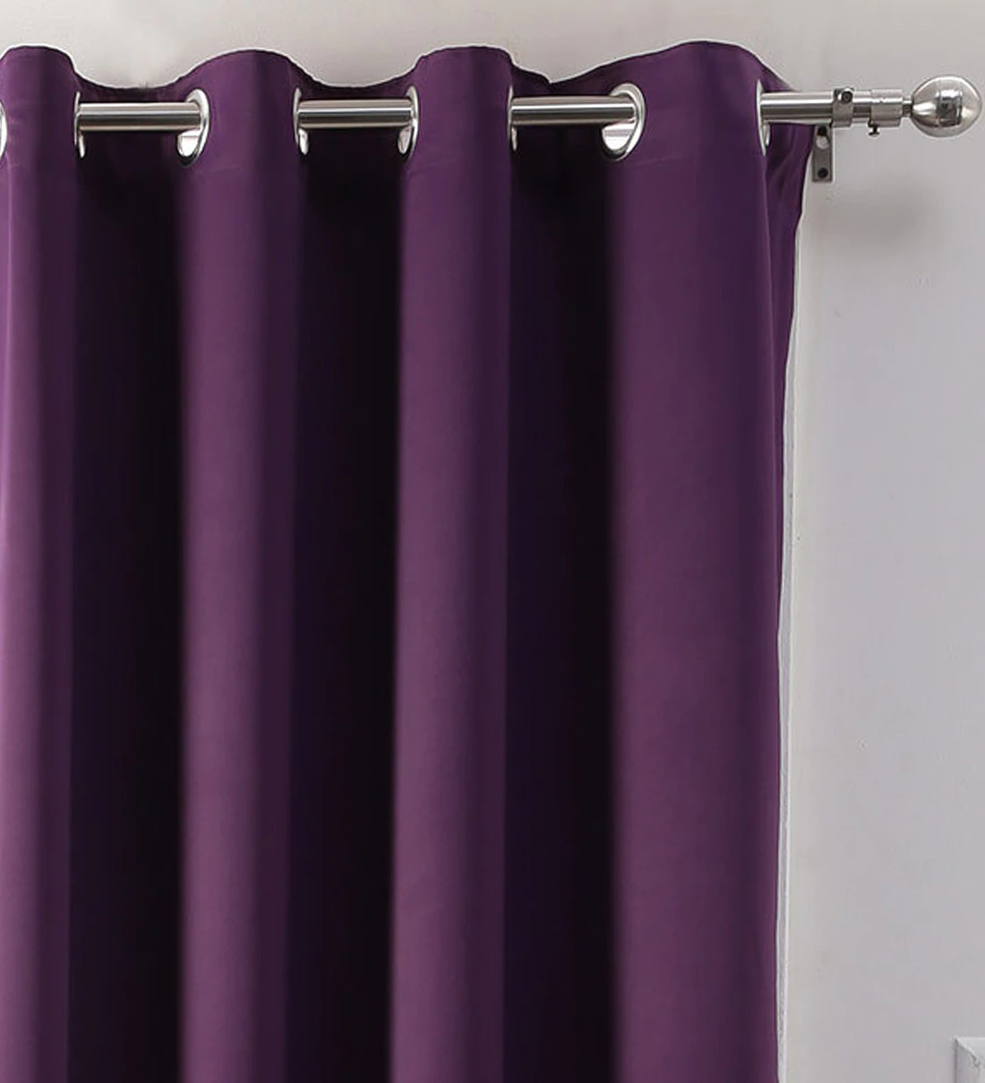 purple curtains for bedroom