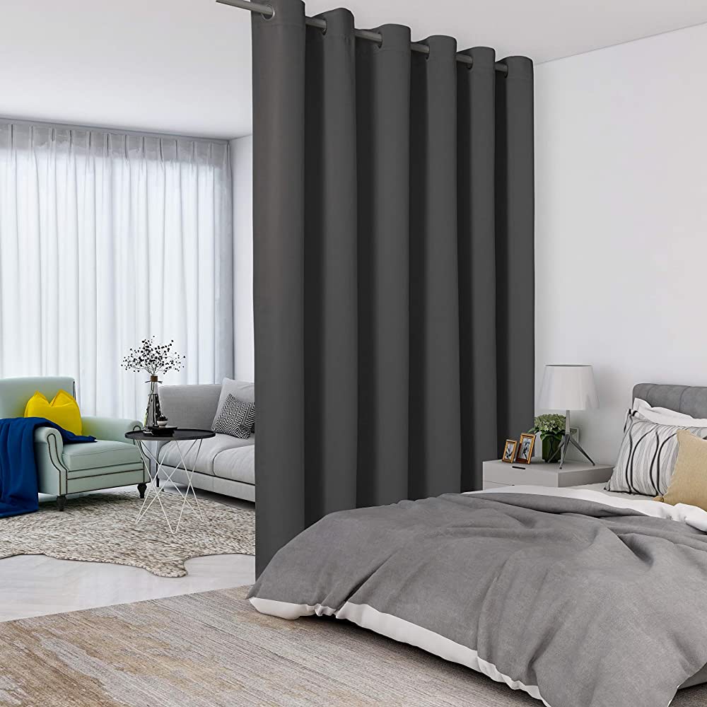 Grey living room curtains