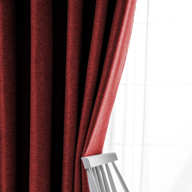 red blackout curtains for bedroom