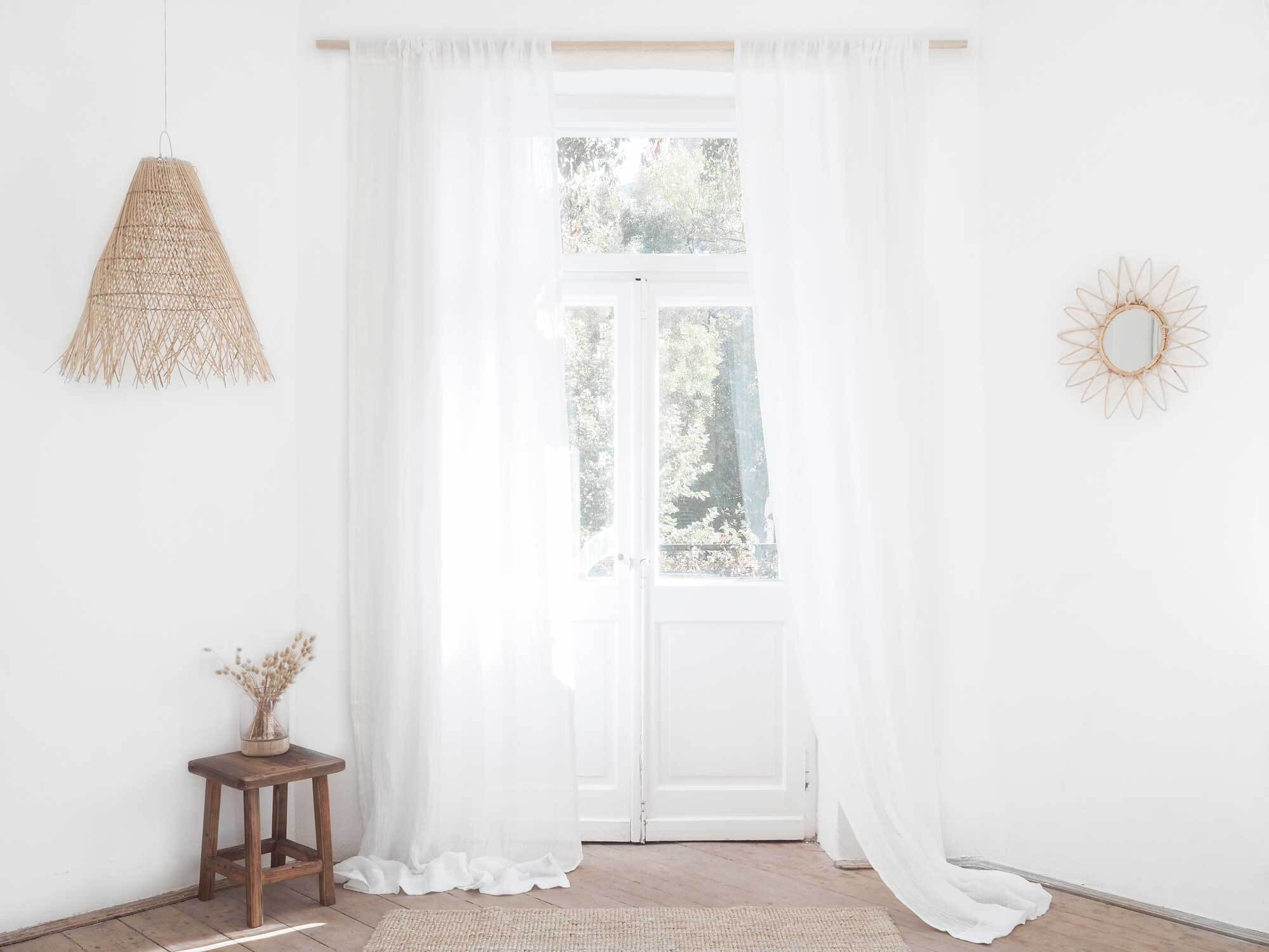 white sheer curtain fabric-Dubai