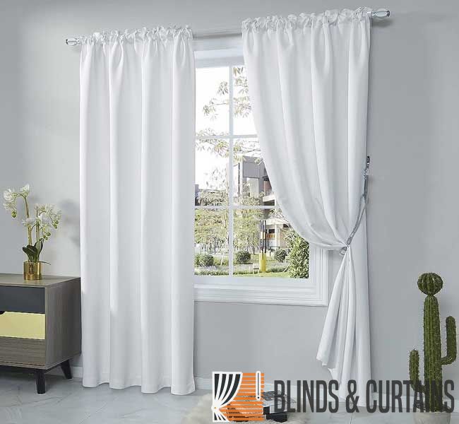 White Blackout Curtains
